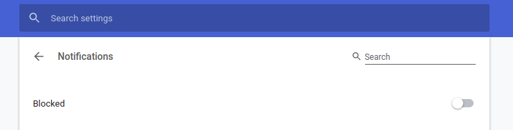 A screenshot of Chrome settings with this notification prompt (finally!) disabled.